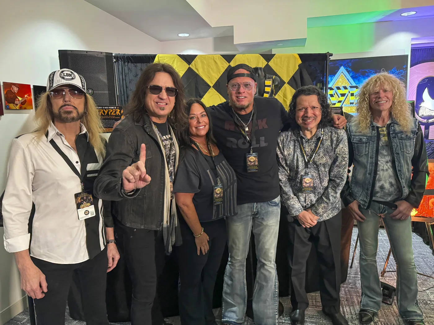 Jamie Rowe with Stryper